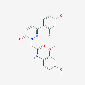 N-(2,4-dimethoxyphenyl)-2-(3-(2-fluoro-4-methoxyphenyl)-6-oxopyridazin-1(6H)-yl)acetamide