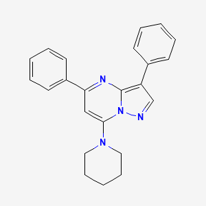 3,5-diphenyl-7-(1-piperidinyl)pyrazolo[1,5-a]pyrimidine