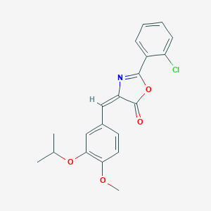 2-(2-chlorophenyl)-4-(3-isopropoxy-4-methoxybenzylidene)-1,3-oxazol-5(4H)-one