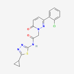 2-[3-(2-chlorophenyl)-6-oxopyridazin-1(6H)-yl]-N-[(2E)-5-cyclopropyl-1,3,4-thiadiazol-2(3H)-ylidene]acetamide