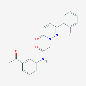 N-(3-acetylphenyl)-2-[3-(2-fluorophenyl)-6-oxopyridazin-1(6H)-yl]acetamide