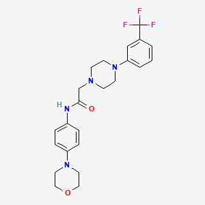 N-[4-(4-morpholinyl)phenyl]-2-{4-[3-(trifluoromethyl)phenyl]-1-piperazinyl}acetamide