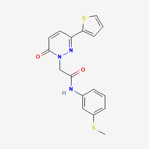 N-[3-(methylsulfanyl)phenyl]-2-[6-oxo-3-(thiophen-2-yl)pyridazin-1(6H)-yl]acetamide