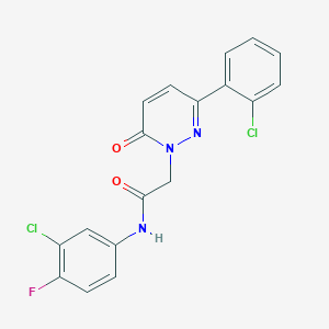 N-(3-chloro-4-fluorophenyl)-2-[3-(2-chlorophenyl)-6-oxopyridazin-1(6H)-yl]acetamide