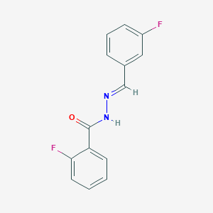 2-fluoro-N'-(3-fluorobenzylidene)benzohydrazide