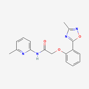 2-[2-(3-methyl-1,2,4-oxadiazol-5-yl)phenoxy]-N-(6-methylpyridin-2-yl)acetamide