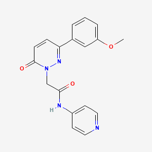 2-(3-(3-methoxyphenyl)-6-oxopyridazin-1(6H)-yl)-N-(pyridin-4-yl)acetamide