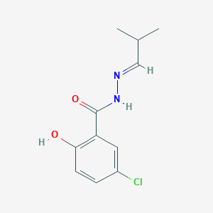 molecular formula C11H13ClN2O2 B450017 5-chloro-2-hydroxy-N'-(2-methylpropylidene)benzohydrazide 