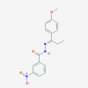 3-nitro-N'-[1-(4-methoxyphenyl)propylidene]benzohydrazide