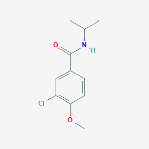 molecular formula C11H14ClNO2 B4500180 3-氯-N-异丙基-4-甲氧基苯甲酰胺 