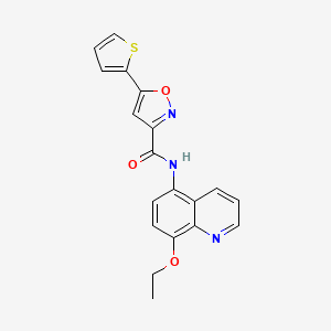 molecular formula C19H15N3O3S B4500185 N-(8-乙氧基-5-喹啉基)-5-(2-噻吩基)-3-异恶唑甲酰胺 