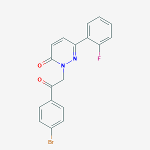 2-[2-(4-bromophenyl)-2-oxoethyl]-6-(2-fluorophenyl)pyridazin-3(2H)-one