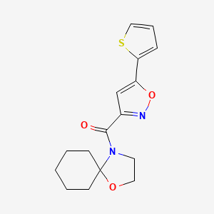 4-{[5-(2-thienyl)-3-isoxazolyl]carbonyl}-1-oxa-4-azaspiro[4.5]decane