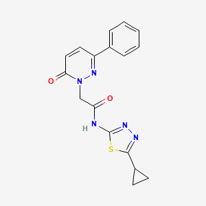 N-(5-cyclopropyl-1,3,4-thiadiazol-2-yl)-2-(6-oxo-3-phenylpyridazin-1(6H)-yl)acetamide