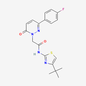 N-[(2Z)-4-tert-butyl-1,3-thiazol-2(3H)-ylidene]-2-[3-(4-fluorophenyl)-6-oxopyridazin-1(6H)-yl]acetamide