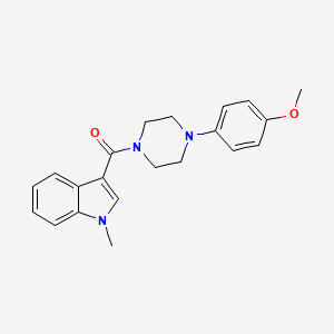 molecular formula C21H23N3O2 B4500264 [4-(4-methoxyphenyl)piperazin-1-yl](1-methyl-1H-indol-3-yl)methanone 