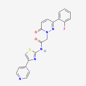 2-[3-(2-fluorophenyl)-6-oxopyridazin-1(6H)-yl]-N-[(2Z)-4-(pyridin-4-yl)-1,3-thiazol-2(3H)-ylidene]acetamide