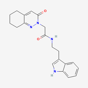 N-[2-(1H-indol-3-yl)ethyl]-2-(3-oxo-5,6,7,8-tetrahydrocinnolin-2(3H)-yl)acetamide