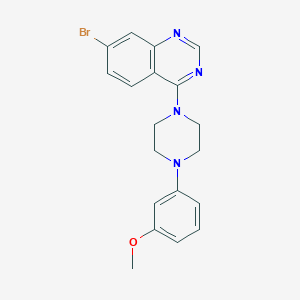 7-Bromo-4-(4-(3-methoxyphenyl)piperazin-1-yl)quinazoline