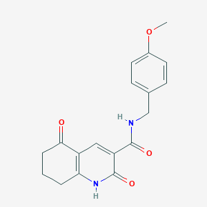 N-(4-methoxybenzyl)-2,5-dioxo-1,2,5,6,7,8-hexahydroquinoline-3-carboxamide