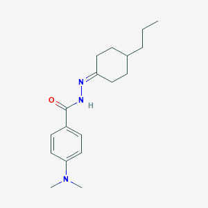 4-(dimethylamino)-N'-(4-propylcyclohexylidene)benzohydrazide