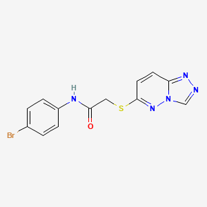 N-(4-bromophenyl)-2-([1,2,4]triazolo[4,3-b]pyridazin-6-ylsulfanyl)acetamide