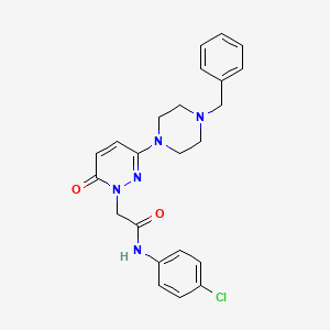 2-(3-(4-benzylpiperazin-1-yl)-6-oxopyridazin-1(6H)-yl)-N-(4-chlorophenyl)acetamide