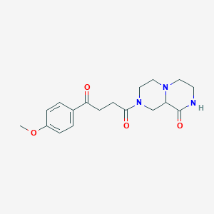 8-[4-(4-methoxyphenyl)-4-oxobutanoyl]hexahydro-2H-pyrazino[1,2-a]pyrazin-1(6H)-one