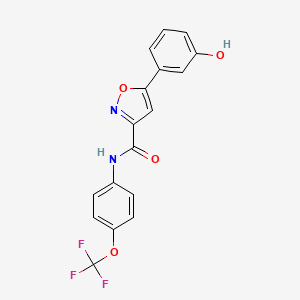 5-(3-hydroxyphenyl)-N-[4-(trifluoromethoxy)phenyl]-3-isoxazolecarboxamide