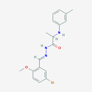N'-(5-bromo-2-methoxybenzylidene)-2-(3-toluidino)propanohydrazide