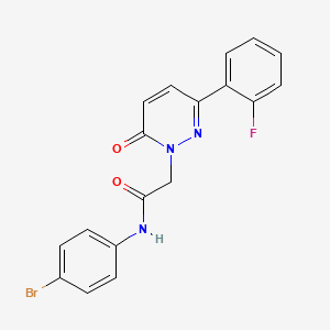 N-(4-bromophenyl)-2-(3-(2-fluorophenyl)-6-oxopyridazin-1(6H)-yl)acetamide