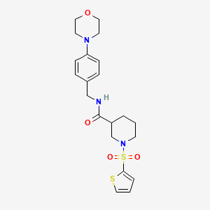 N-[4-(4-morpholinyl)benzyl]-1-(2-thienylsulfonyl)-3-piperidinecarboxamide