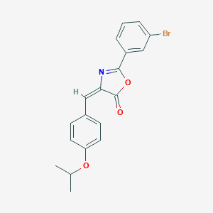molecular formula C19H16BrNO3 B450047 2-(3-bromophenyl)-4-(4-isopropoxybenzylidene)-1,3-oxazol-5(4H)-one 