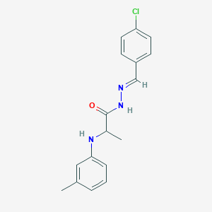 N'-(4-chlorobenzylidene)-2-(3-toluidino)propanohydrazide