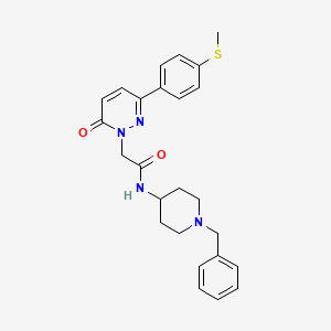 N-(1-benzylpiperidin-4-yl)-2-{3-[4-(methylsulfanyl)phenyl]-6-oxopyridazin-1(6H)-yl}acetamide