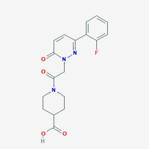 1-{[3-(2-fluorophenyl)-6-oxopyridazin-1(6H)-yl]acetyl}piperidine-4-carboxylic acid