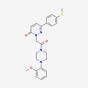 2-{2-[4-(2-methoxyphenyl)piperazino]-2-oxoethyl}-6-[4-(methylsulfanyl)phenyl]-3(2H)-pyridazinone