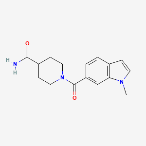 1-[(1-methyl-1H-indol-6-yl)carbonyl]piperidine-4-carboxamide