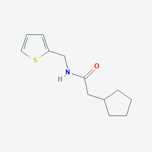 2-cyclopentyl-N-(2-thienylmethyl)acetamide