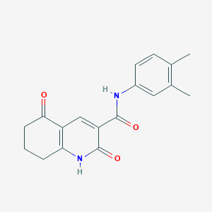 N-(3,4-dimethylphenyl)-2,5-dioxo-1,2,5,6,7,8-hexahydroquinoline-3-carboxamide