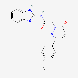 N-(1,3-dihydro-2H-benzimidazol-2-ylidene)-2-{3-[4-(methylsulfanyl)phenyl]-6-oxopyridazin-1(6H)-yl}acetamide