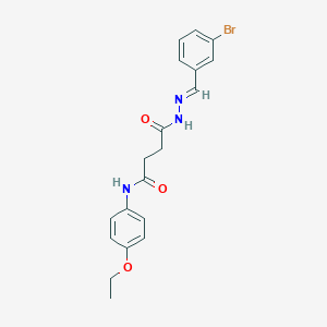 4-[2-(3-bromobenzylidene)hydrazino]-N-(4-ethoxyphenyl)-4-oxobutanamide