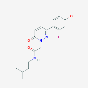 2-[3-(2-fluoro-4-methoxyphenyl)-6-oxo-1(6H)-pyridazinyl]-N~1~-isopentylacetamide