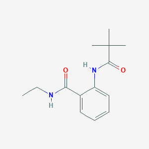 2-[(2,2-dimethylpropanoyl)amino]-N-ethylbenzamide