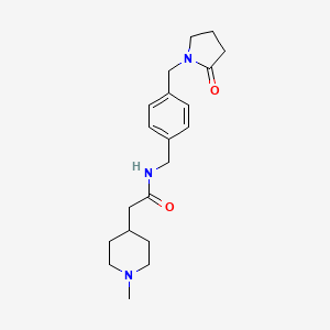 2-(1-methyl-4-piperidinyl)-N-{4-[(2-oxo-1-pyrrolidinyl)methyl]benzyl}acetamide