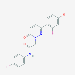 2-[3-(2-fluoro-4-methoxyphenyl)-6-oxopyridazin-1(6H)-yl]-N-(4-fluorophenyl)acetamide