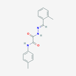 molecular formula C17H17N3O2 B450070 2-[2-(2-methylbenzylidene)hydrazino]-N-(4-methylphenyl)-2-oxoacetamide 