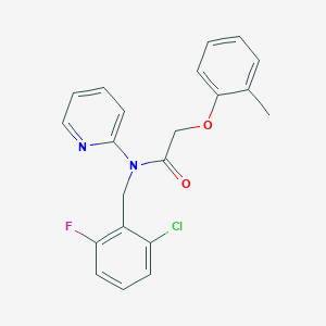 N-[(2-CHLORO-6-FLUOROPHENYL)METHYL]-2-(2-METHYLPHENOXY)-N-(PYRIDIN-2-YL)ACETAMIDE