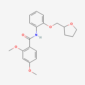 2,4-dimethoxy-N-[2-(tetrahydro-2-furanylmethoxy)phenyl]benzamide