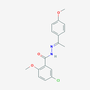 5-chloro-2-methoxy-N'-[1-(4-methoxyphenyl)ethylidene]benzohydrazide